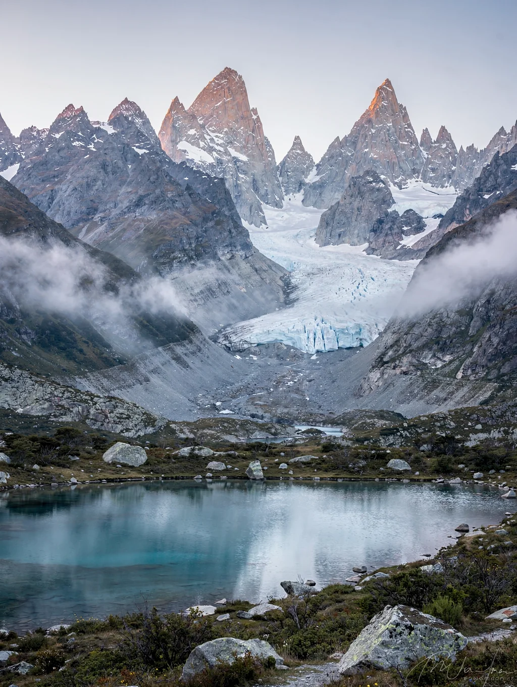 Glacial landscape in New Zealand