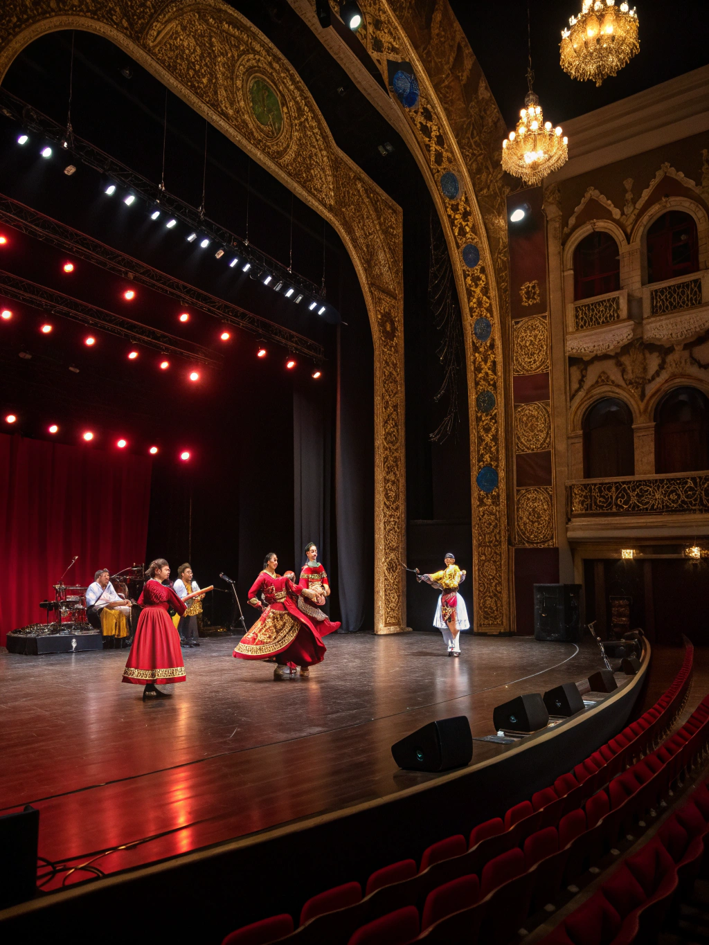 Artistic cultural celebration styling in Sharjah showcasing traditional and contemporary event services